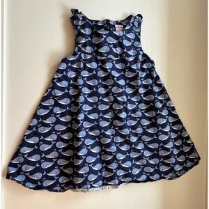 Gymboree whale dress blue